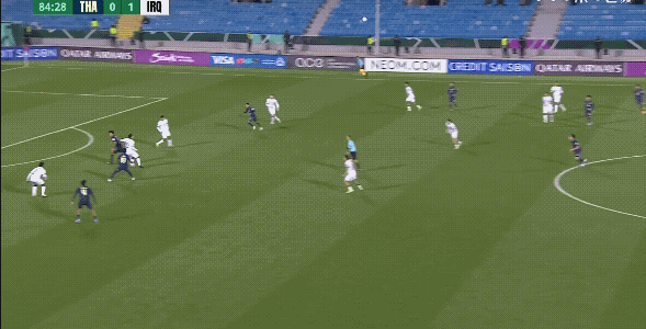 泰国U23最终1：1战平伊拉克，泰国队第86分钟扳平比分，一度有机会伤停补时绝杀