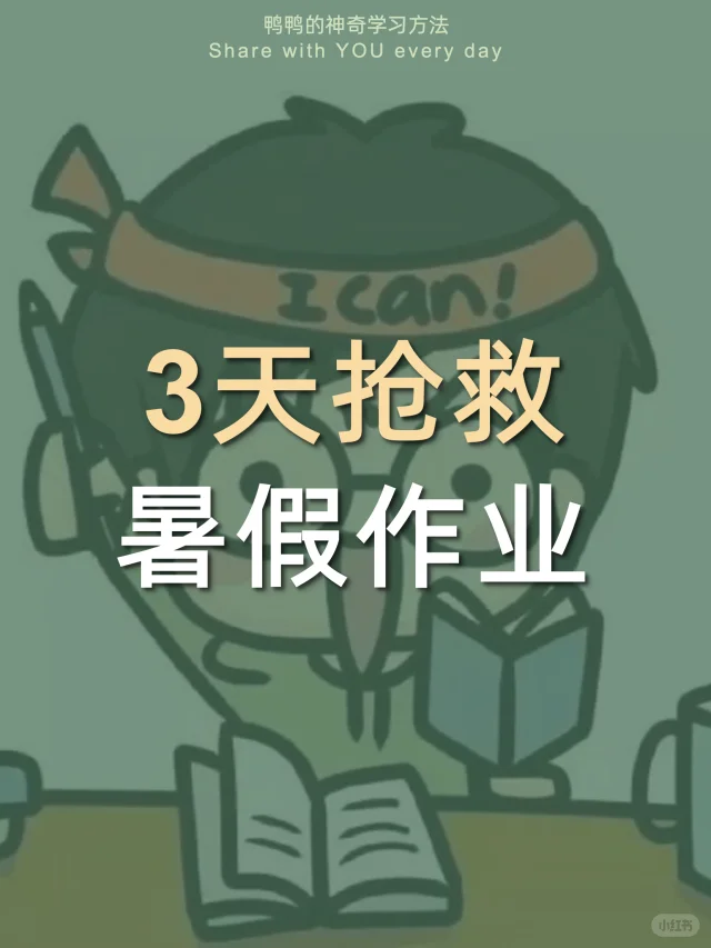 🔥3天爆刷暑假作业㊙️补完作业太太太太爽了‼