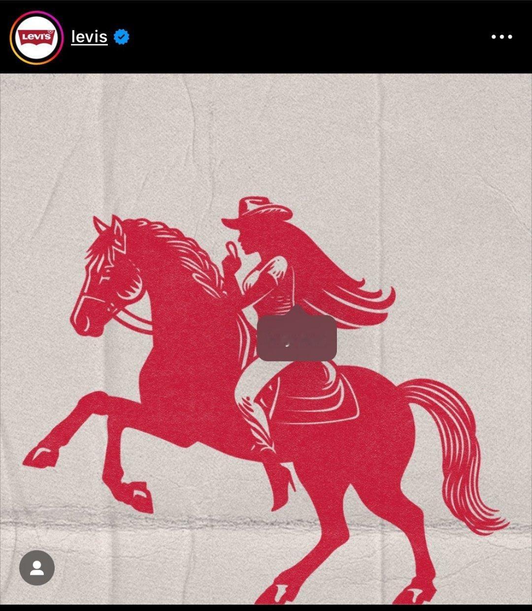 李维斯（Levi's）品牌ins发布的最新动态：疑似将官宣与碧昂丝的合作，目前品