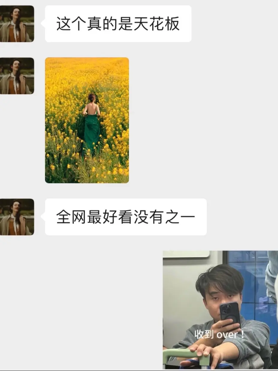 朋友说，这组照片是油菜花的天花板。虽然不敢这样认为，但还是很开心
 