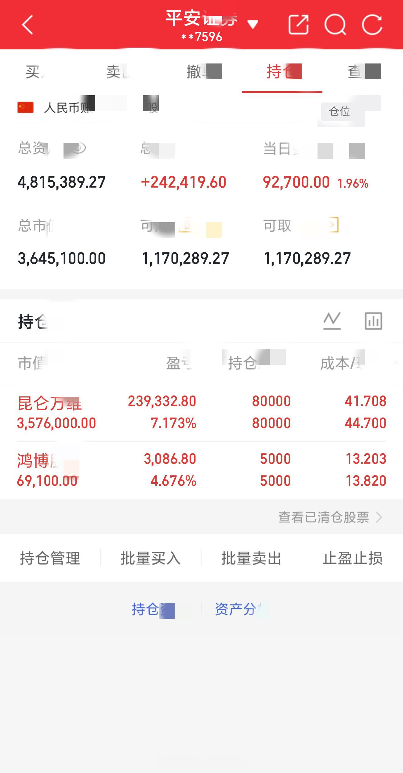 8月17日星期一今日战绩昆仑万维300418鸿博股份002229市场从不为犹豫者