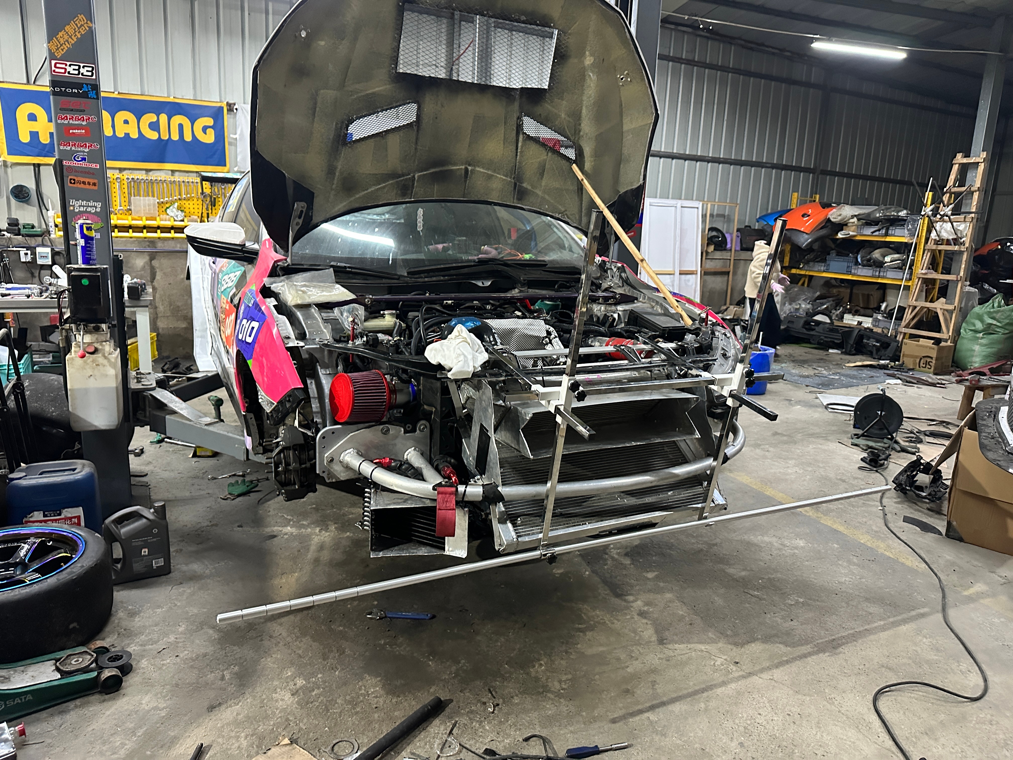 手搓宽体 拉线定位宽体TCR复刻的两万一套，消费不起。毅创的后面有点丑  而且被