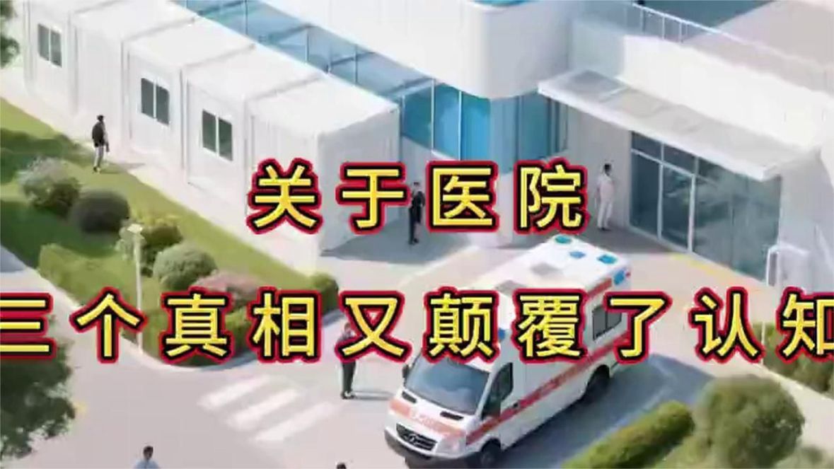 颠覆固有认知！医学博士坦言医院不为人知的3个真相