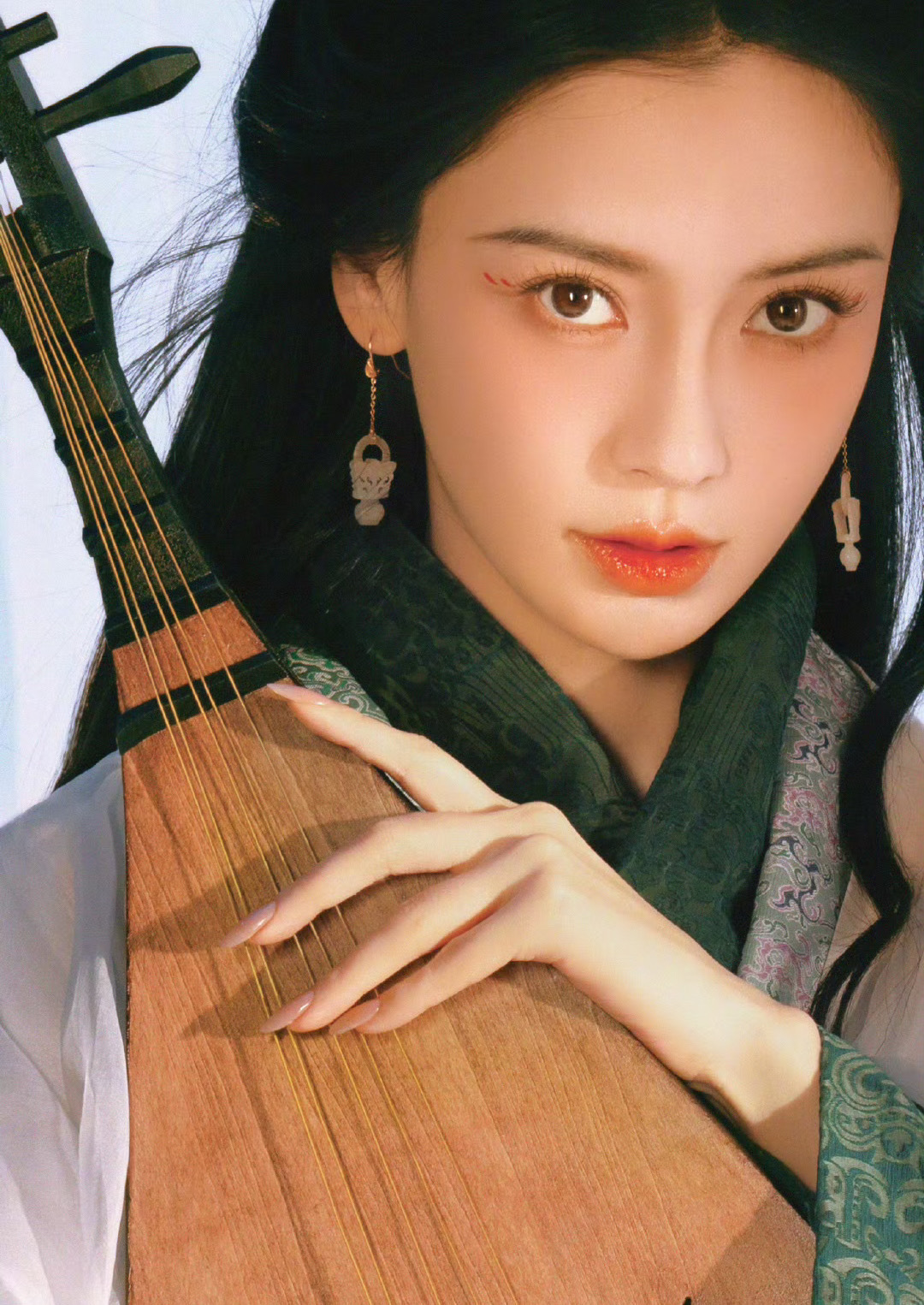 #Angelababy桃花妆#好喜欢Angelababy的桃花妆啊，baby和古