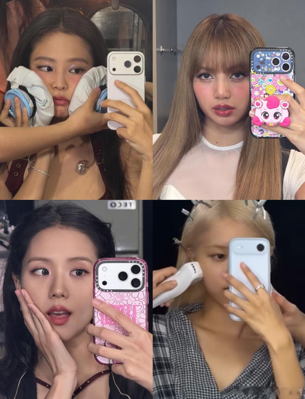 BLACKPINK四闺女都用上17Pro和AirBLACKPINK换成黑白色MV