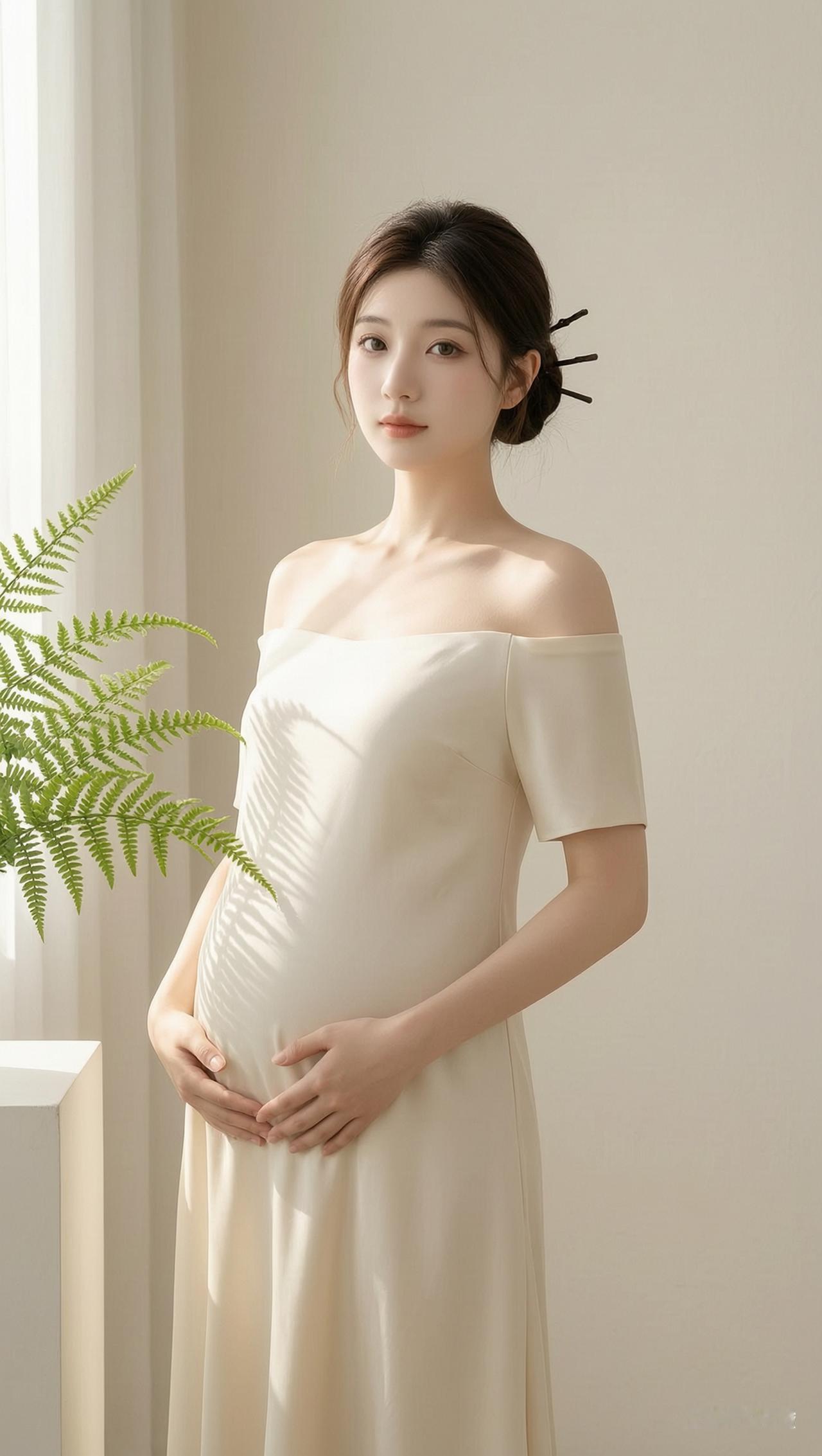 温柔孕照，自然光下的美好瞬间