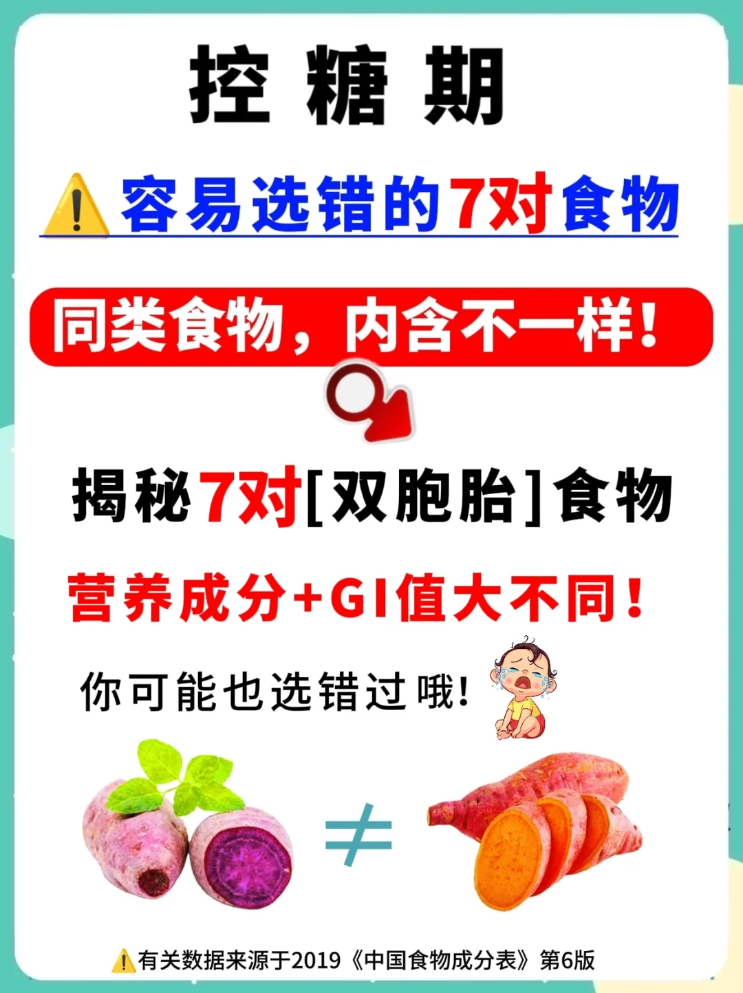 揭秘7对双胞胎控糖饮食，紫薯与红薯选哪个