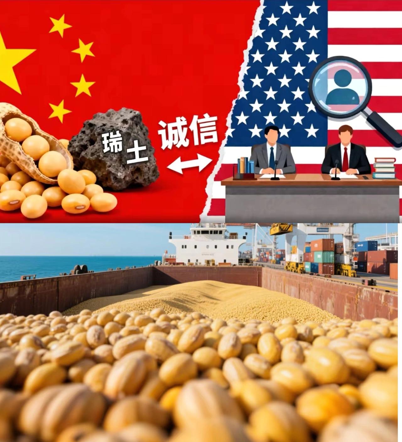 东方大国同意未来三年每年从美国购买2500万吨大豆，这已经是谈判好的结果，还暂停