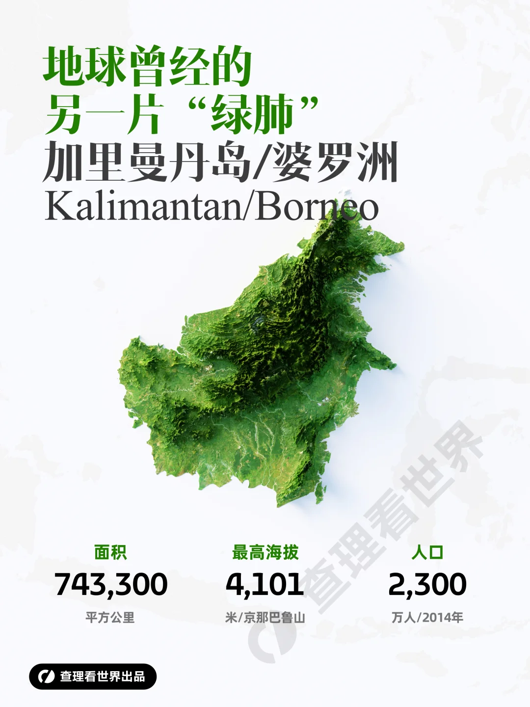 地球曾经的一片“绿肺”加里曼丹岛/婆罗洲