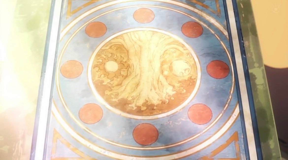 动画版本的“哈雷神典”！！太阳标志+世界树 这标志帅噢 