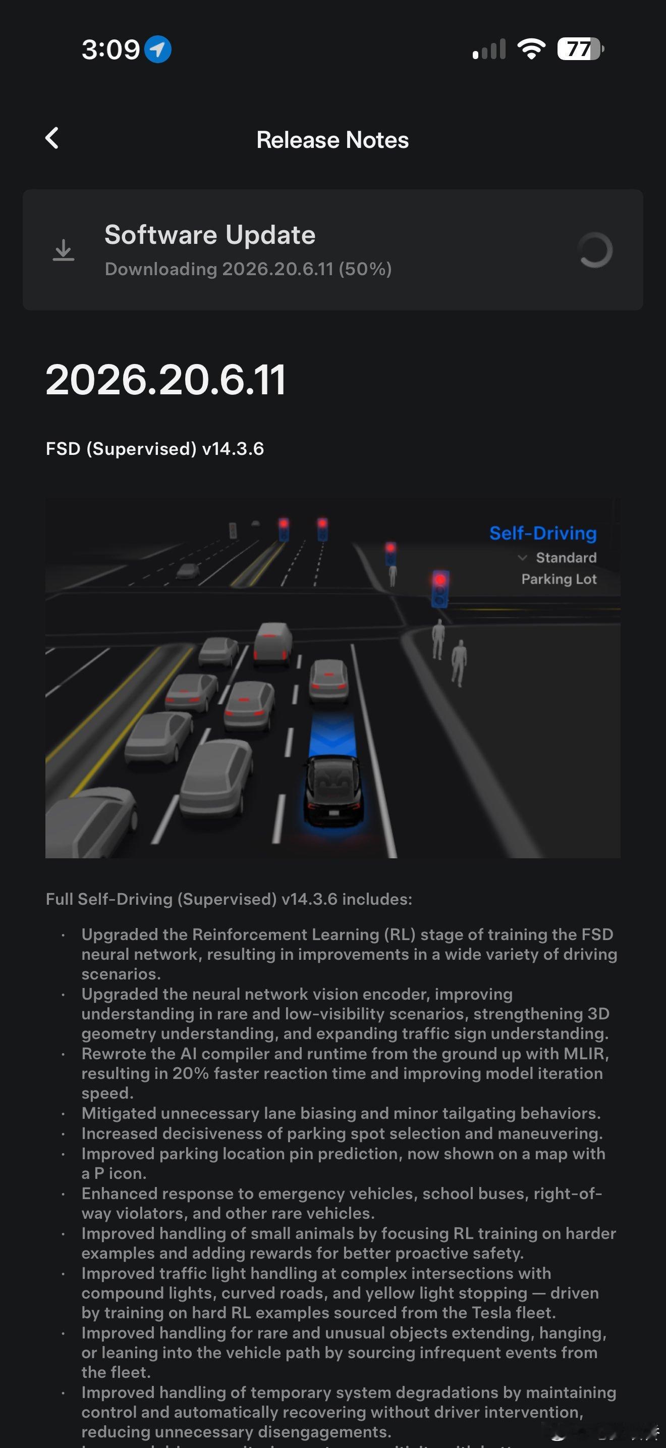 特斯拉FSD V14.3.6 开始推送，这次更新内容还挺多 大v聊车