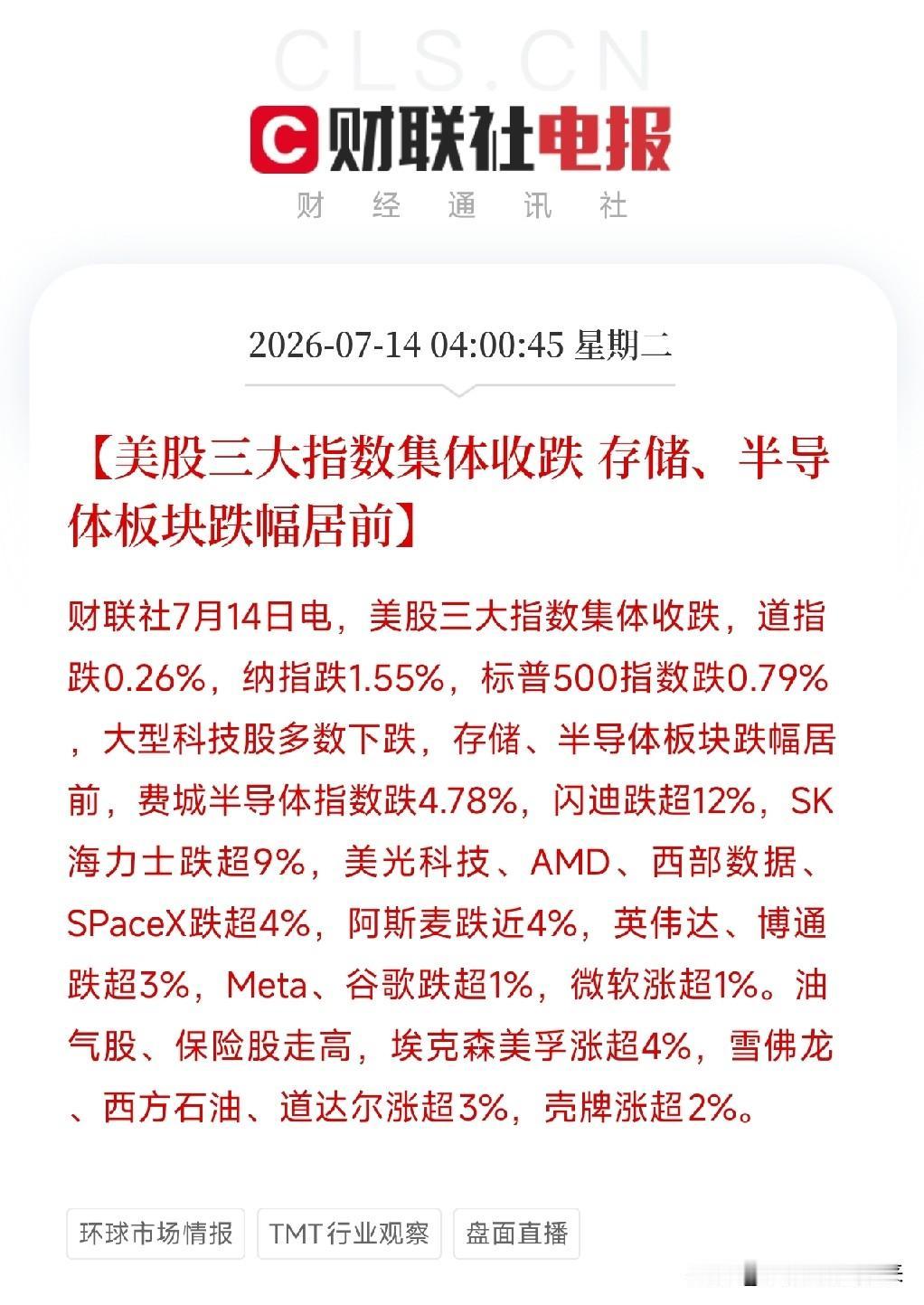凌晨4点，两道惊雷从华尔街和波斯湾同时释放，击穿了科技股估值和产业周期的争论，将