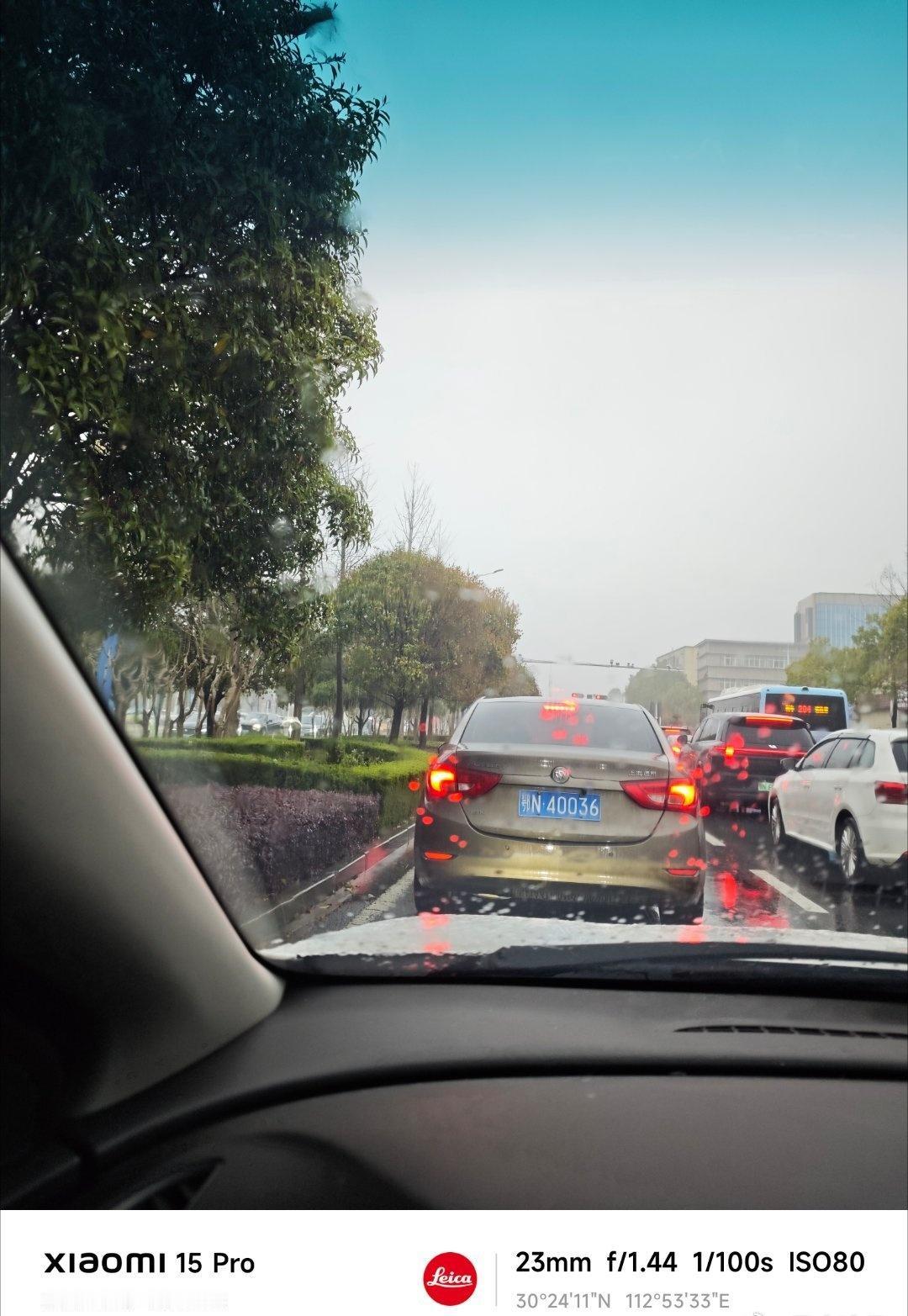 今天的春雨好大。 ​​​