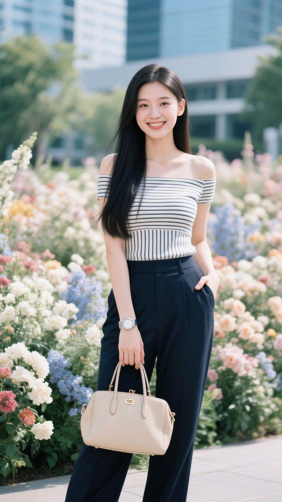 花径晴光遇温柔
 
城市一隅，藏着一片盛放的花境。风掠过花簇，把喧嚣揉成细碎的温