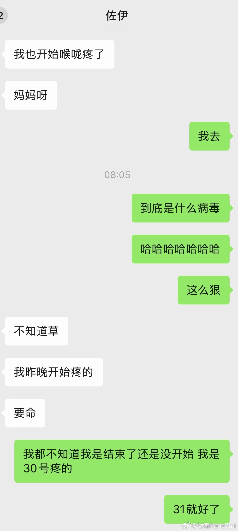 不会属于我的感冒是还没开始吧