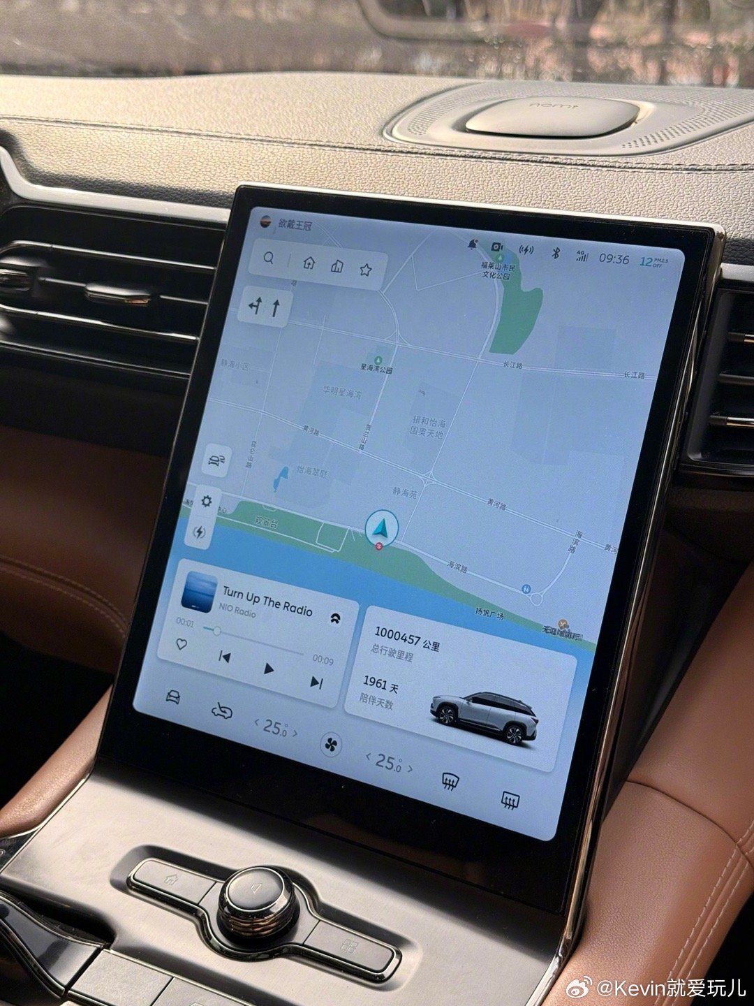 蔚来ES6五年跑出百万公里蔚来一位车主5年开了100万公里这个在纯电产品中太少见