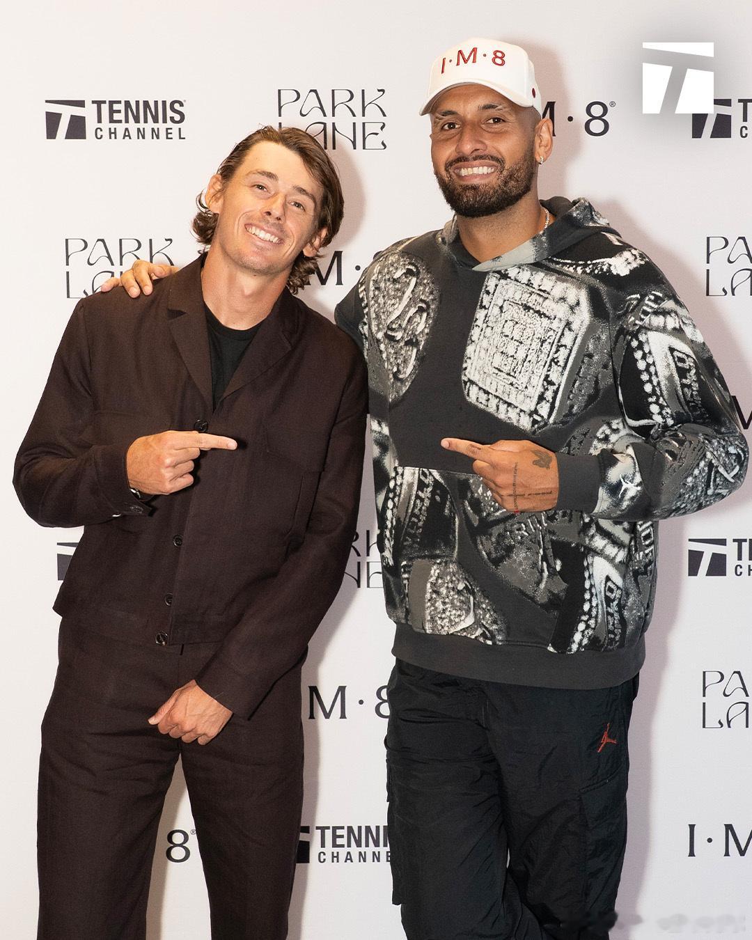 关于昨晚🤩明星们在tennis channel举办的美国网球公开赛启动派对上玩