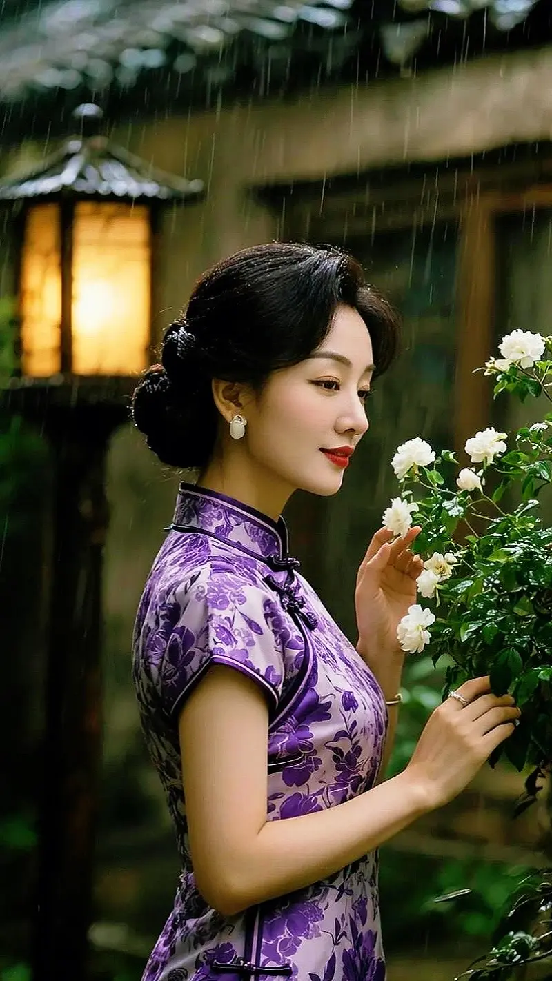 AI雨巷旗袍照 ai创作 广告分成玩法达人伙伴计划