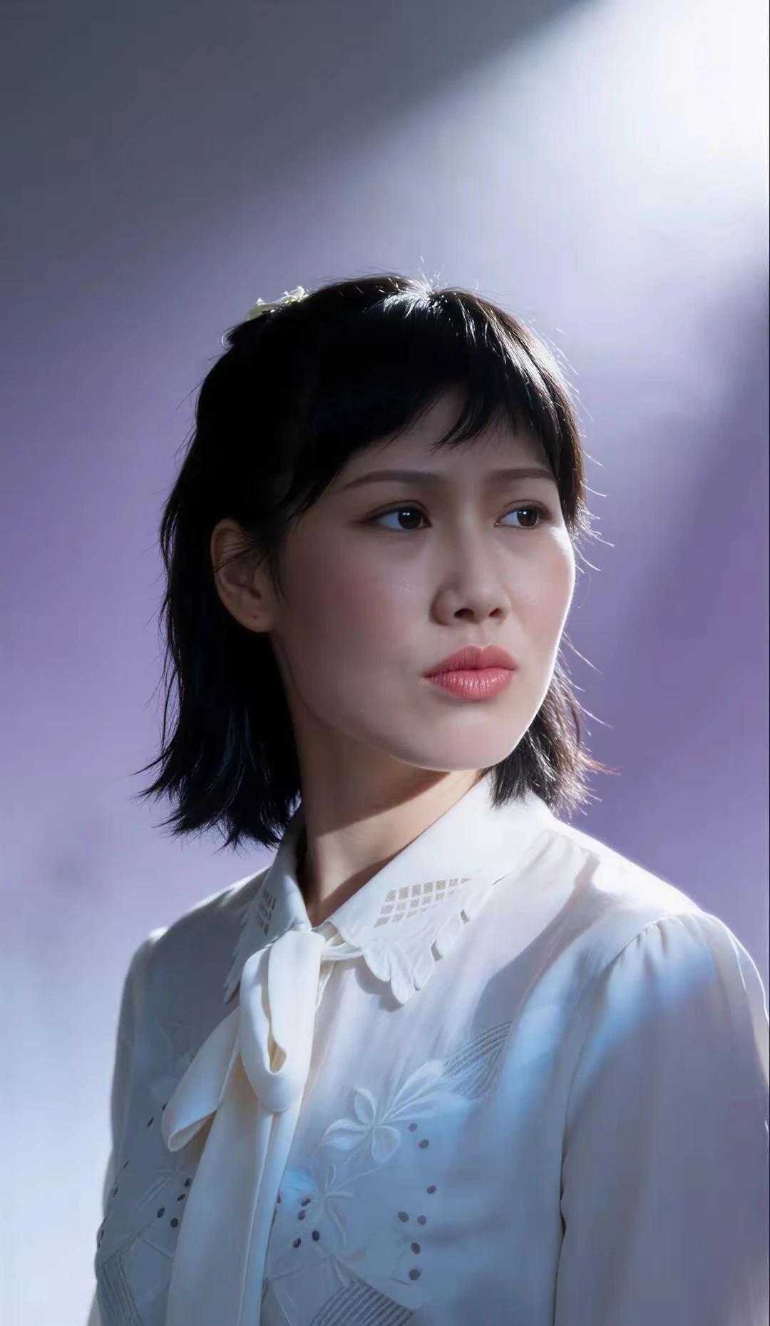 这姑娘穿白衬衫真好看。这么面熟，这是哪部电影的配角来，想不起来了，看着很经典