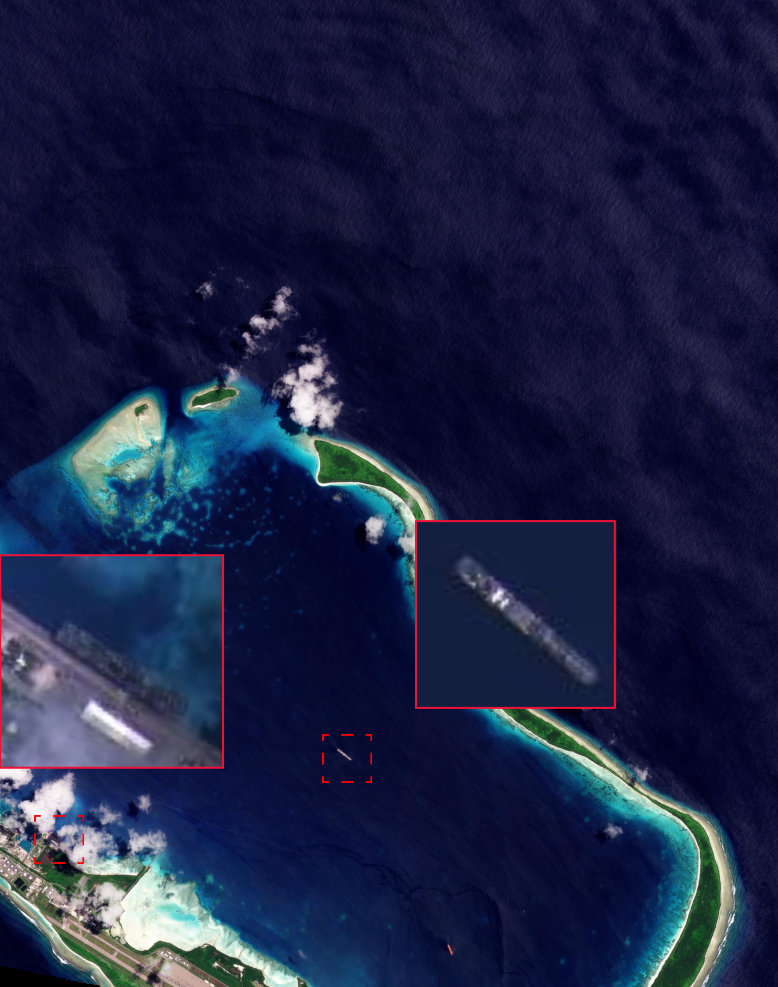 的黎波里号停靠迪戈加西亚——3月23号的卫星图像显示，美国海军的黎波里号两栖攻击