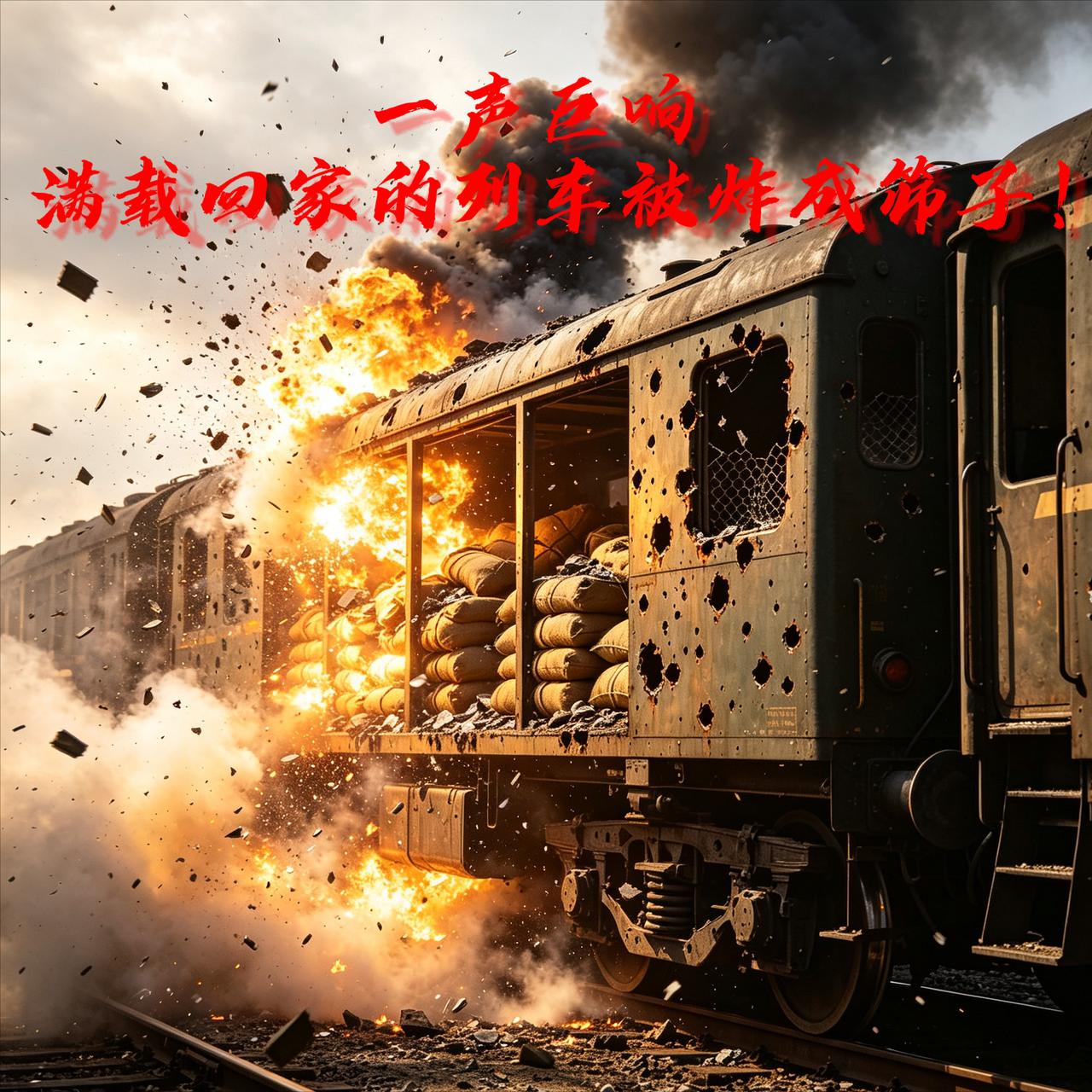 一声巨响，满载回家的列车被炸成筛子，中方这波发声让人泪目又提气

5月24日8点