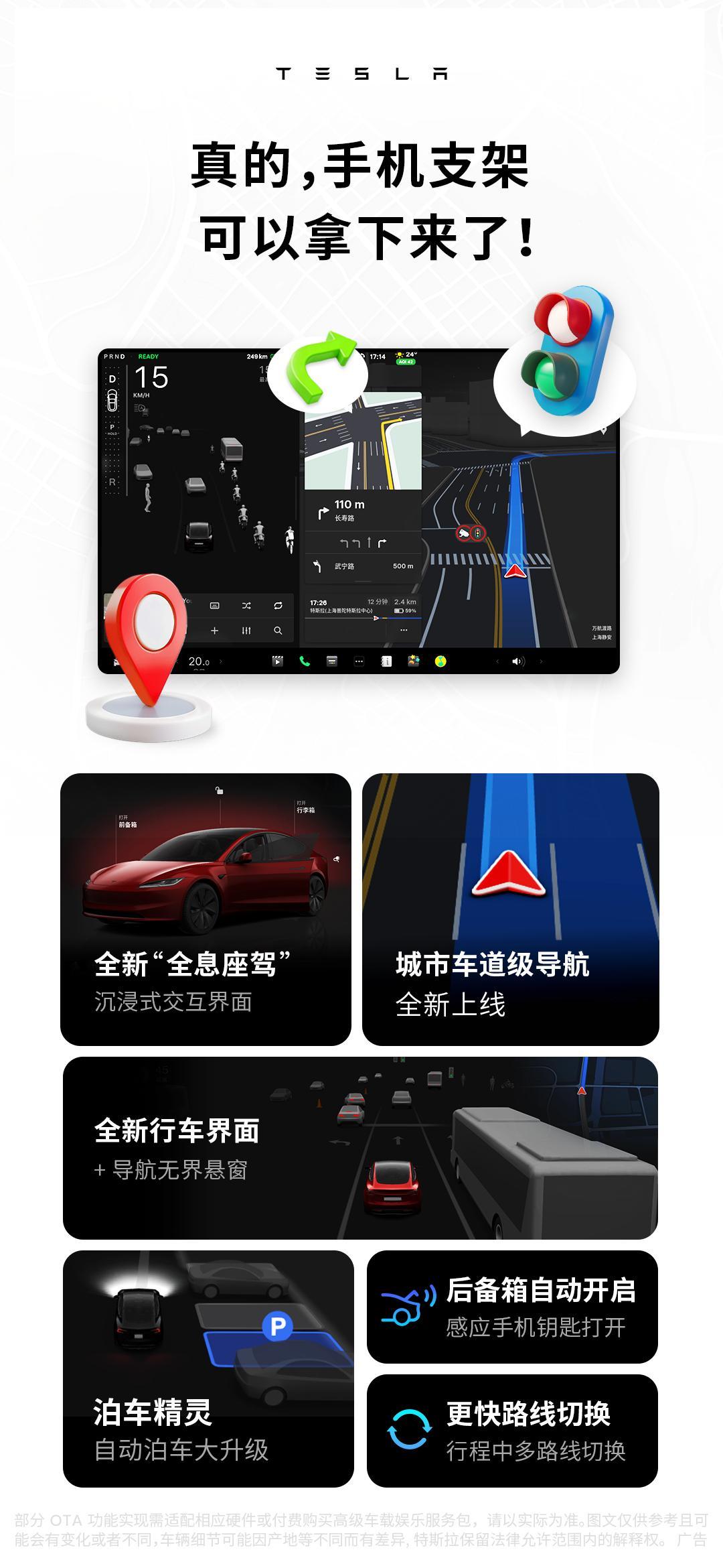 [哆啦A梦吃惊] 特斯拉终于迎来了城区车道级导航。可是这玩意不是新势力早就做到了