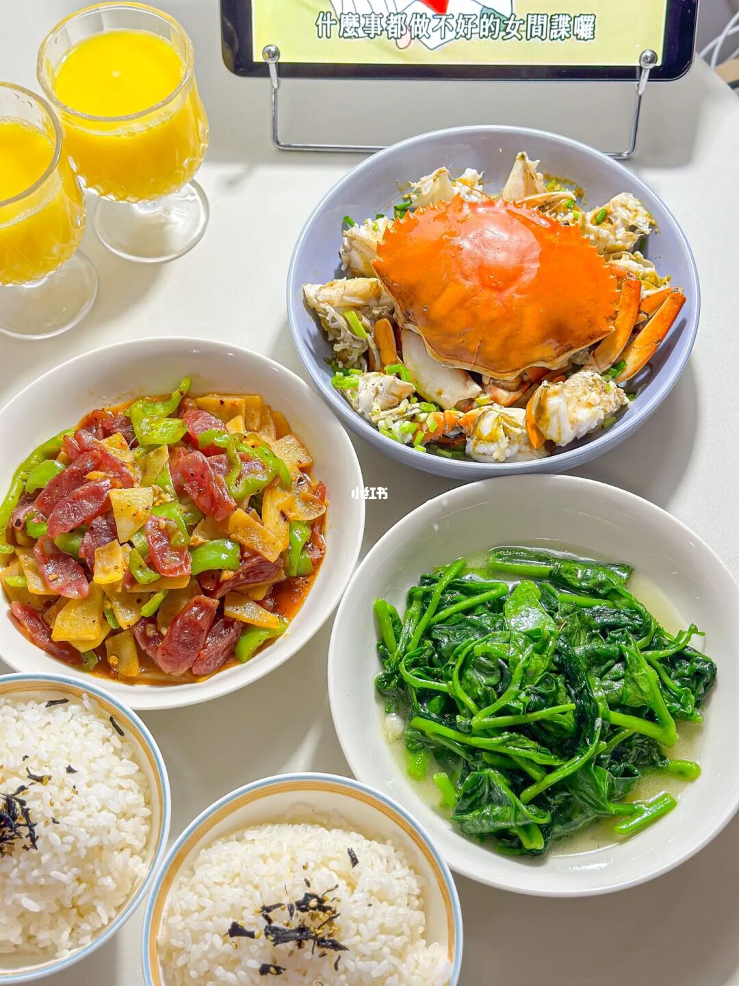 二人食✨ Sharing with pics：葱油青蟹