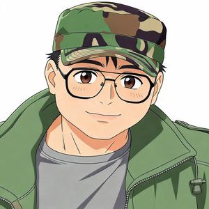 瞪大笑