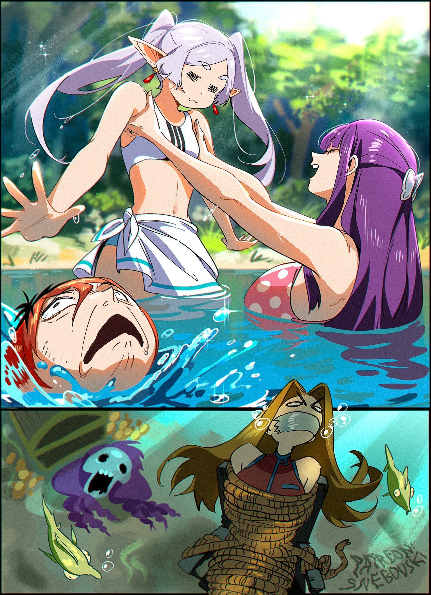 看完这组漫画我绷不住了画师：sneg9623 ​​​