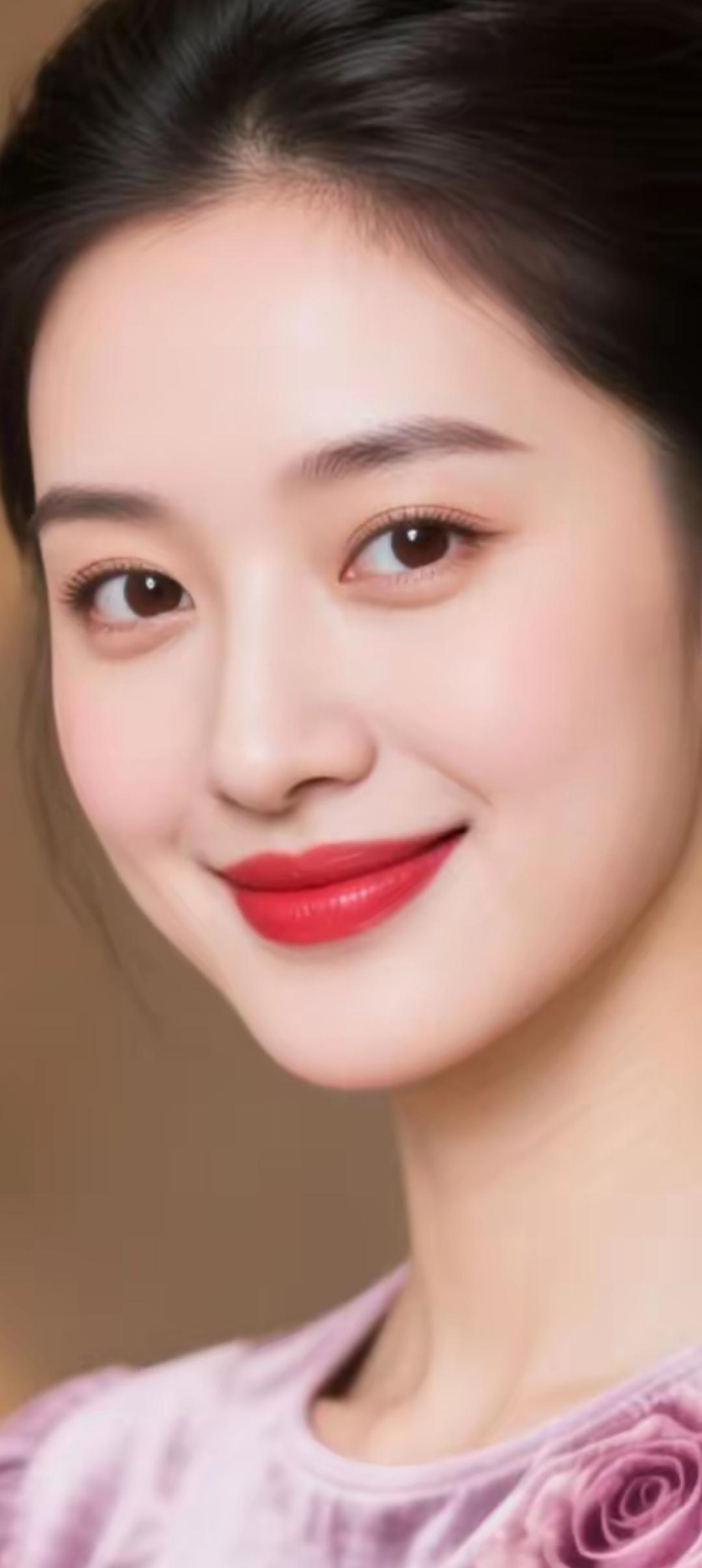 甜美微笑，温柔可人，粉嫩玫瑰，少女心爆棚！🌸💕