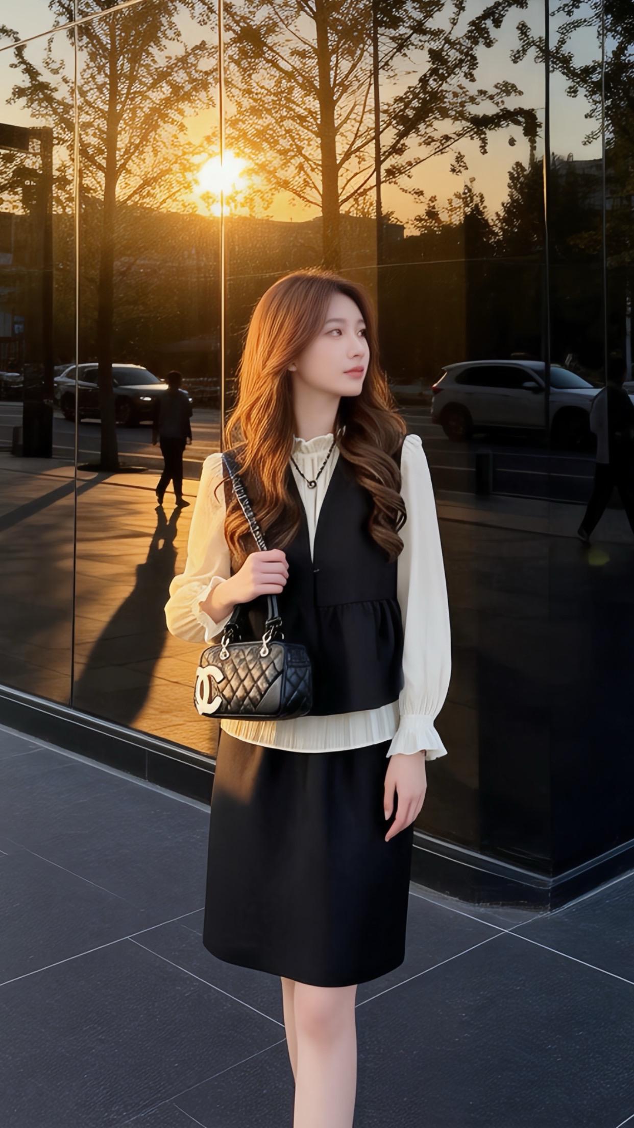 时尚穿搭 穿出你的时尚你的感觉 早春穿搭 今日穿搭look 高级感穿搭