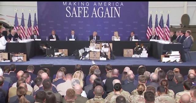 特朗普 北京时间3月24日在“让 美国 再次安全”的发布会上表示：在华盛顿街头每