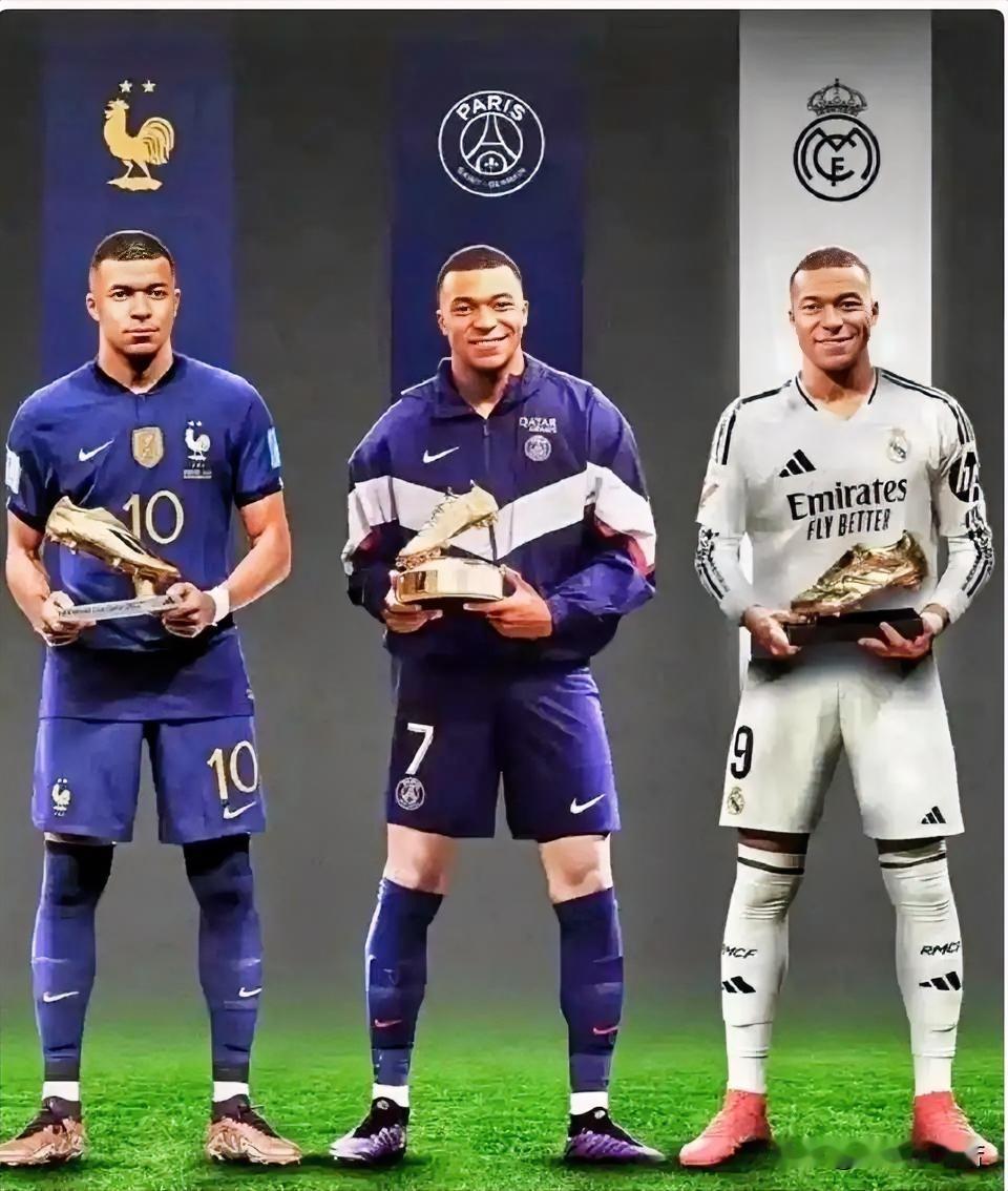 姆巴佩创造历史！姆巴佩成为首位获得世界杯金靴、欧洲金靴、欧冠金靴的球员，他创造了