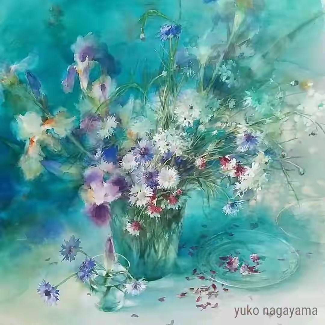 日本画家永山裕子绘画作品欣赏遇见美好遇见艺术绘画参考