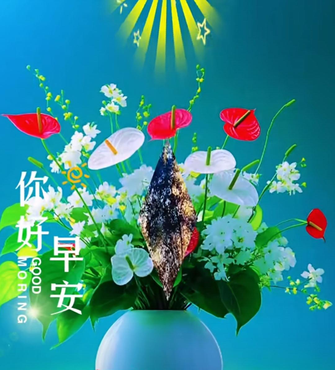 時光荏苒載友情，
頭條交流有慰情，
問候添加是真情，
祝福溫暖好心情。
新的一天