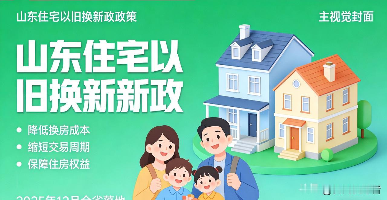 重磅破冰！山东打响全国第一枪，住宅“以旧换新”政策落地，换房痛点全破解
 
20