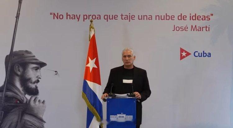 古巴局势 🇨🇺🇺🇸 古巴领导人卡内尔今天上午10点发表全国电视讲话，在谈