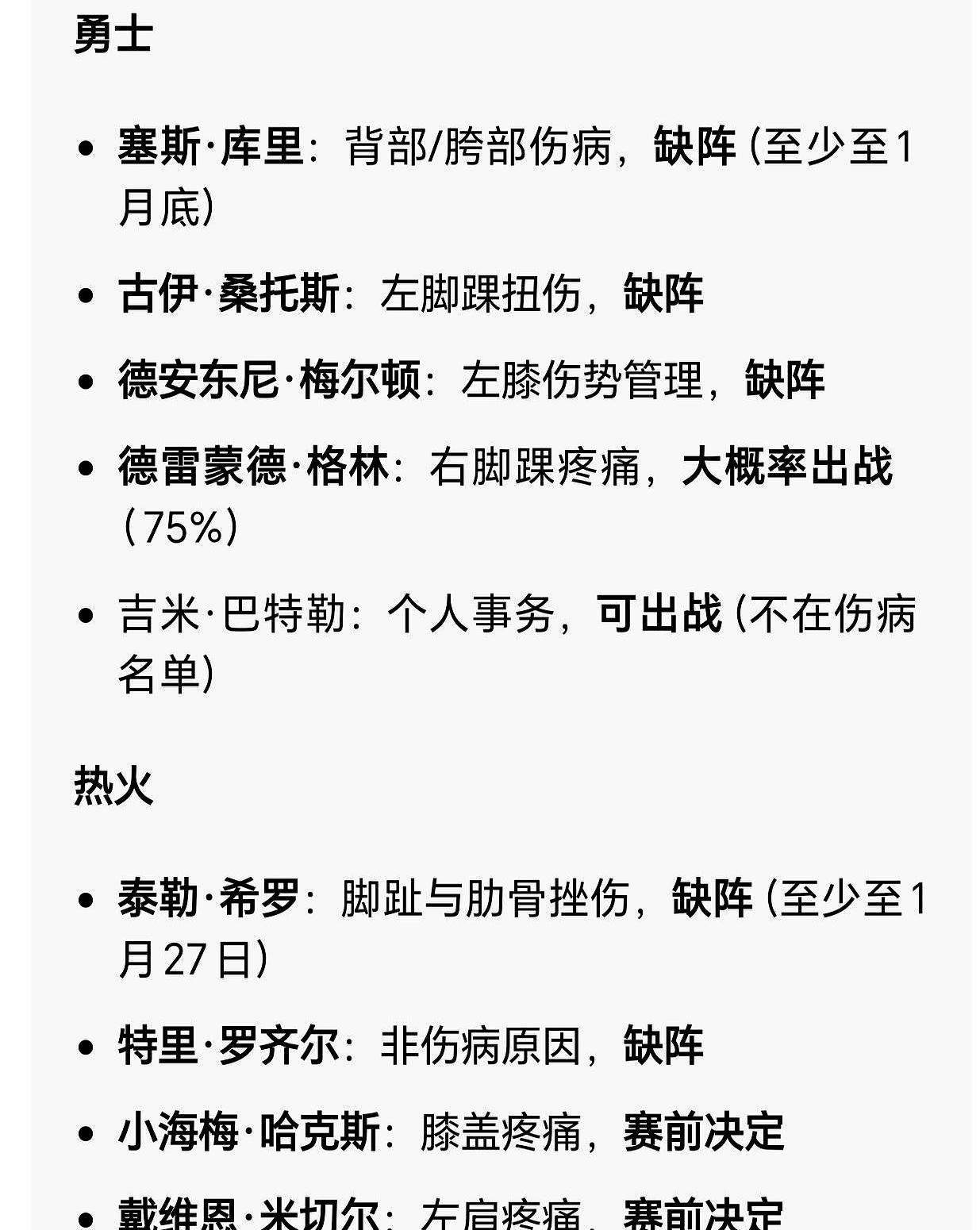巴特勒ACL撕裂！勇士四连胜背后埋雷
 
刚打完旧主就倒下，右膝十字韧带彻底报废