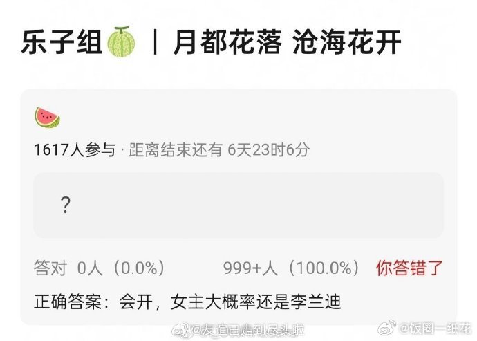 曝月都花落重启网友爆料新丽的《月都花落》会开，女主大概率还是李兰迪。 月都花落女