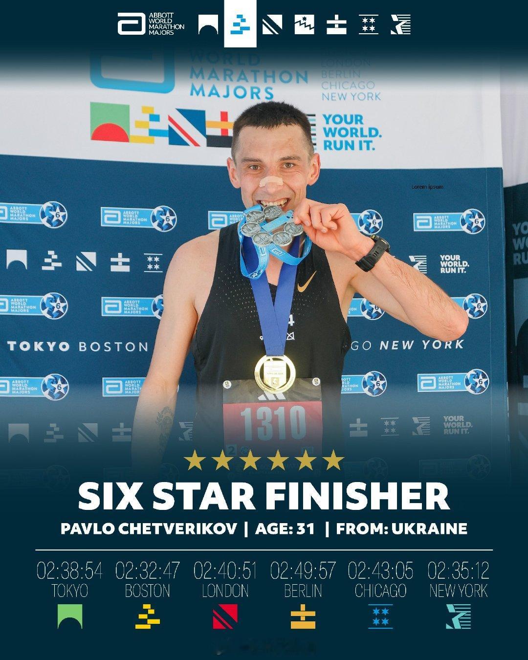 2026波士顿马拉松中拿到六星奖牌的两位快速跑者。澳大利亚 Lisa Weigh