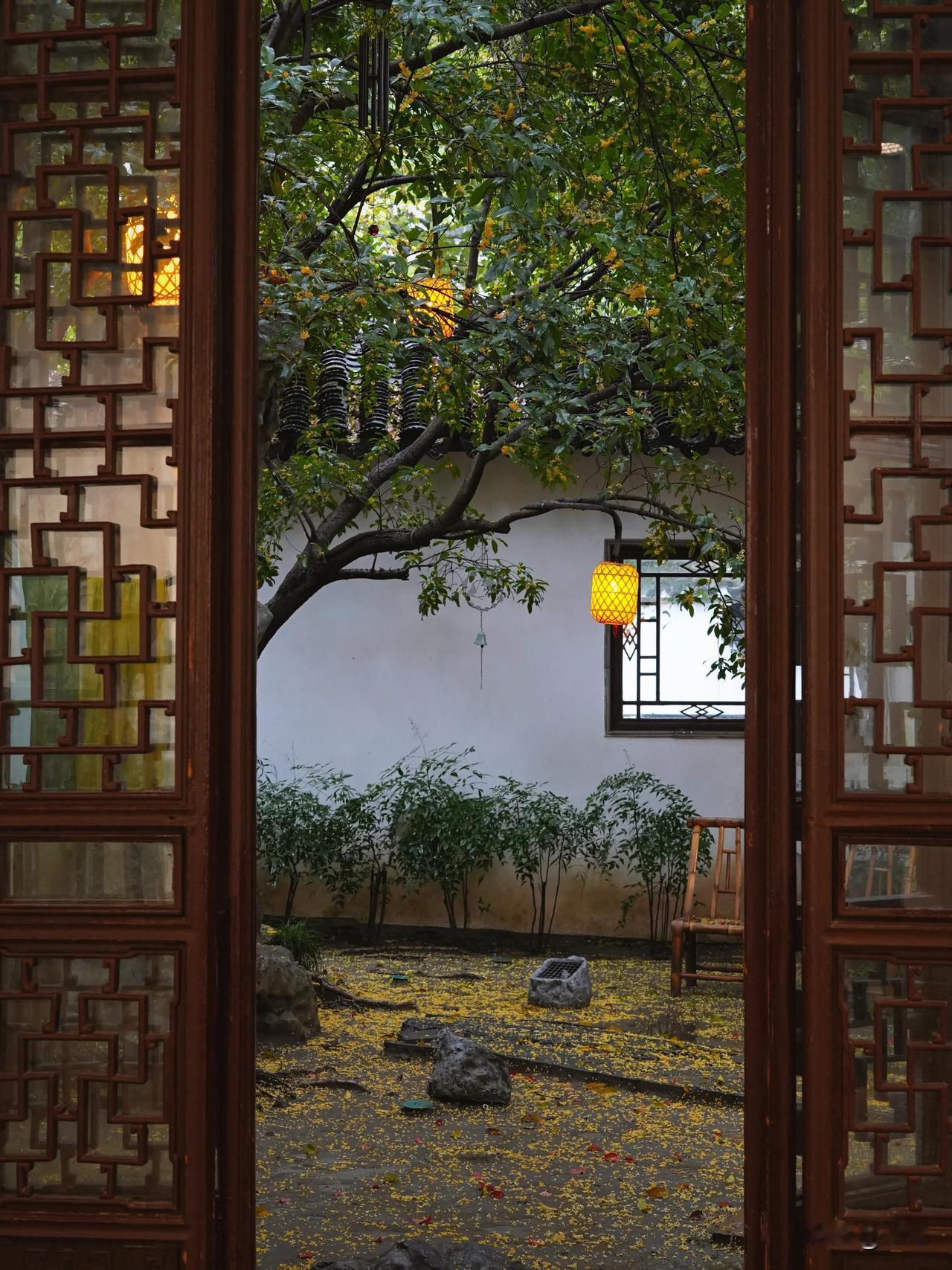 这个季节来瞻园，一定要去桂花院
任何文案都不及恰好吹来的桂花香
古典江南园林极致