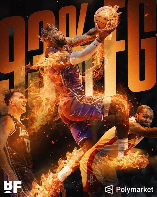 湖人队再次击败火箭队，现已取得七连胜。

勒布朗・詹姆斯：30 分，投篮 14 