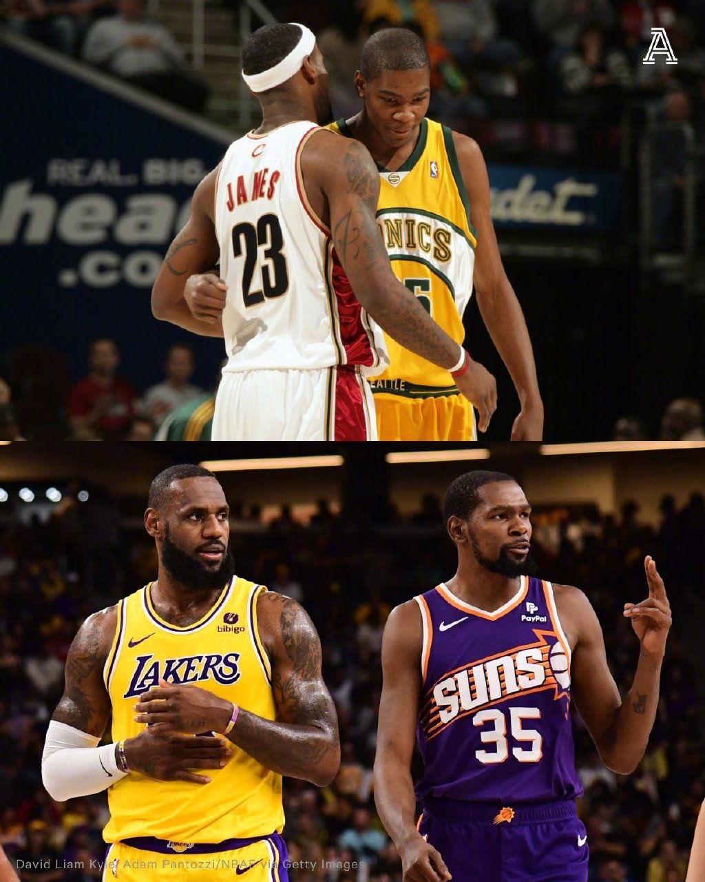 #湖人战胜太阳##还得靠詹姆斯##杜兰特39分# 全场比分：湖人100-95战胜