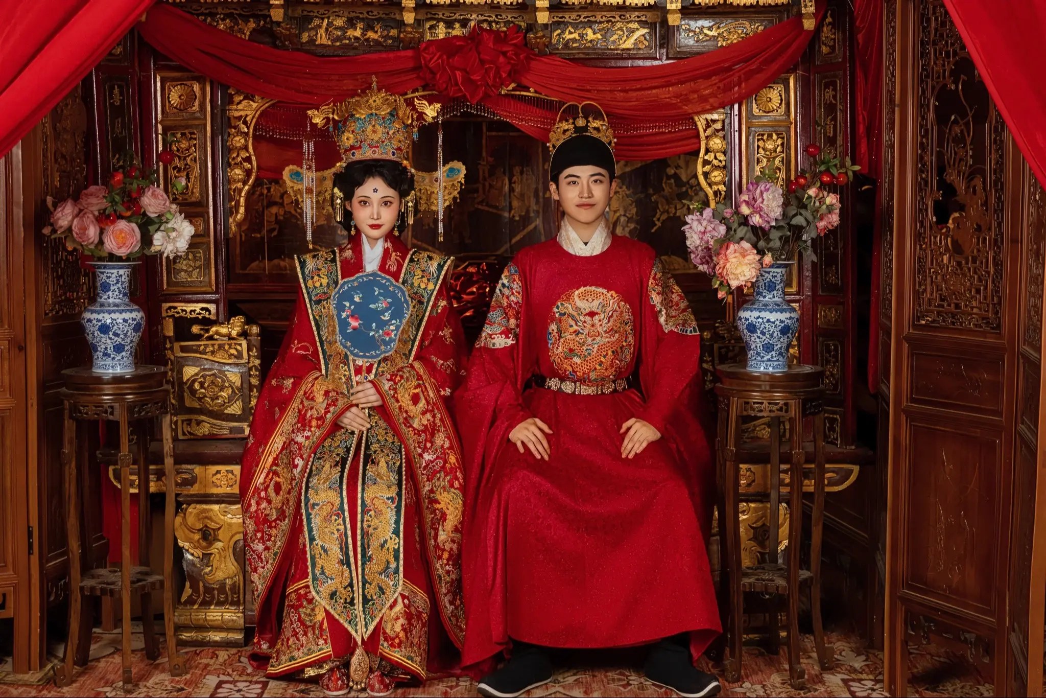 明制婚服。采薇明堂