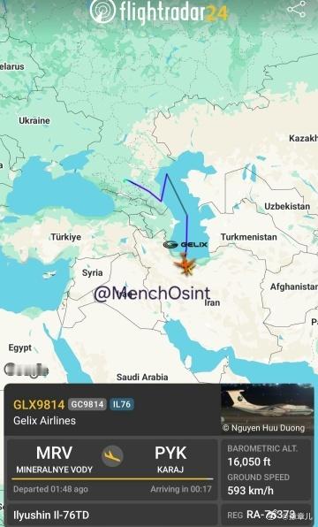 俄罗斯运输机每天都在抵达伊朗…伊朗美伊对峙