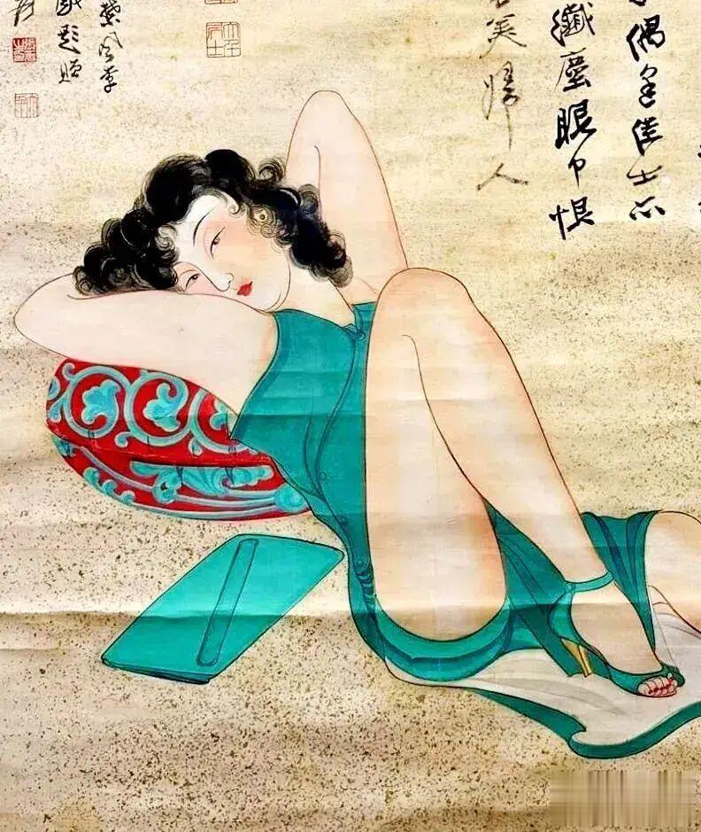 画家张大千的这幅画，竟拍出了4530元的高价！

1944年秋，张大千和友人喝酒