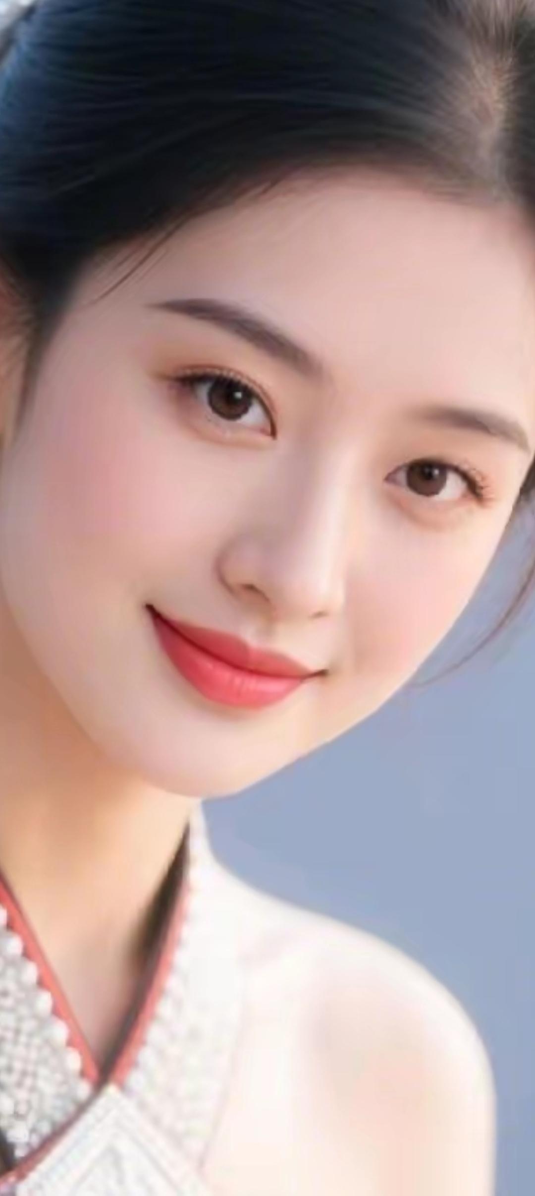 甜美微笑，温柔可人，元气满满的一天！😊✨