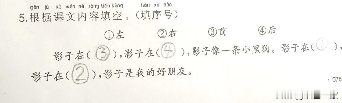 真不明白，这一年级的语文书里怎么会收入这样的文章。
居然说人的影子像条小黑狗！