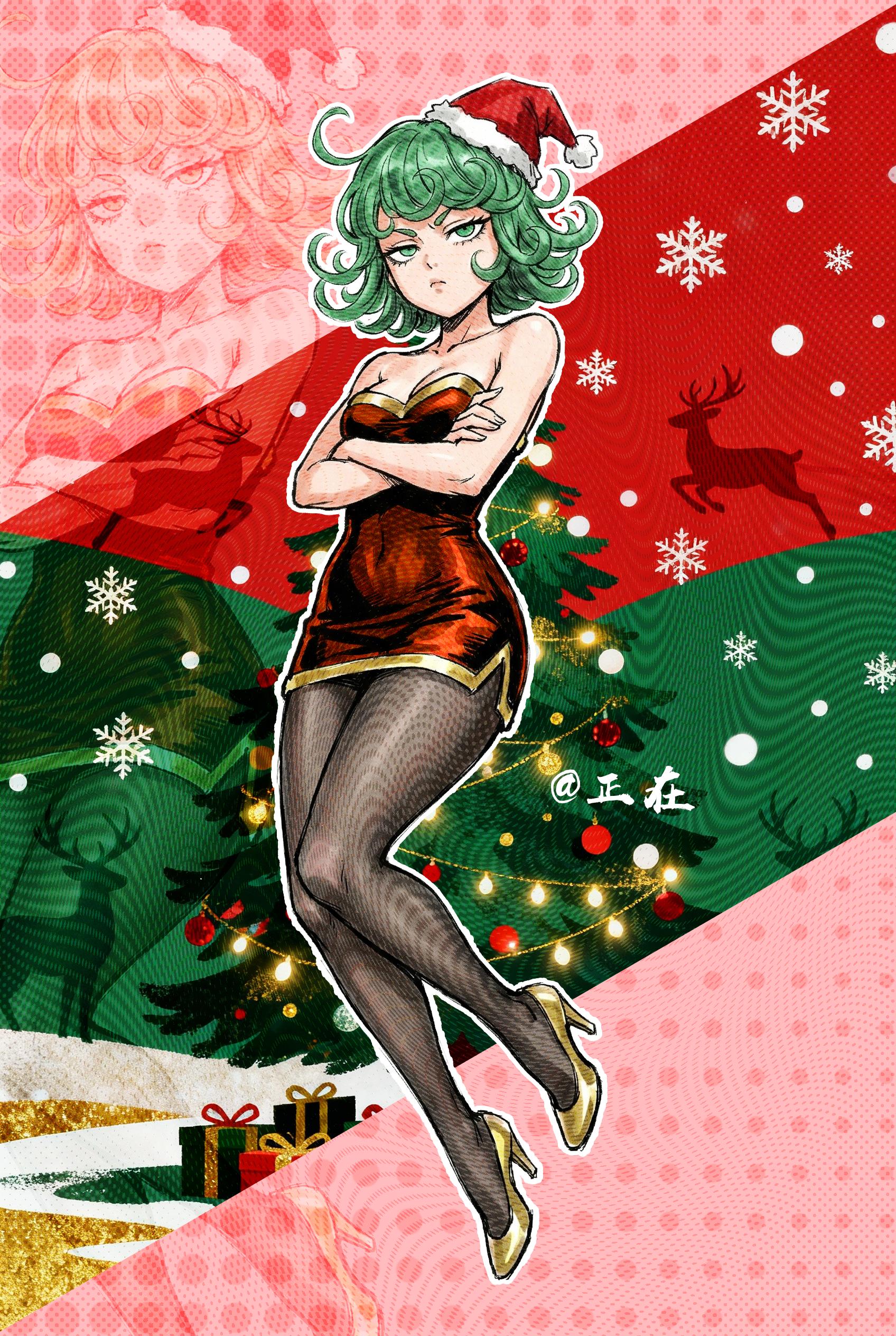 九位动漫美女提早送上圣诞㊗️祝福。