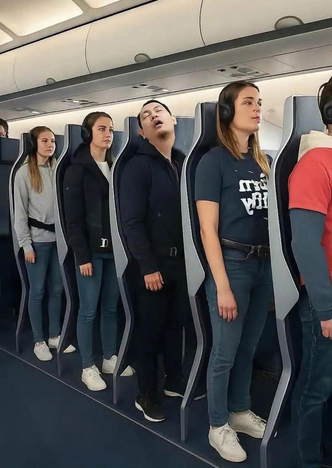 欧洲出现无座飞机，不知道什么时候能引进中国，你们想体验一下吗？ 